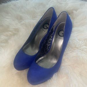 Royal Blue Guess Pumps